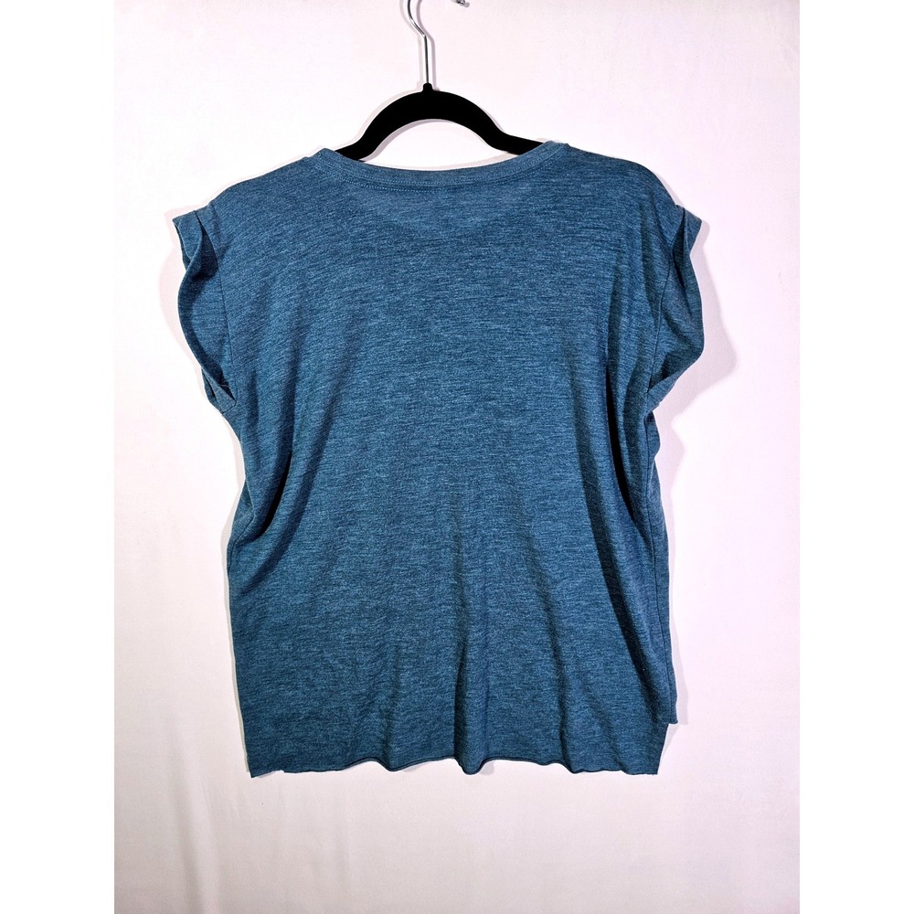Neautral Casual Bella + Canvas Flowy Rolled Cuff T-Shirt Womens Size S - Picture 2 of 9